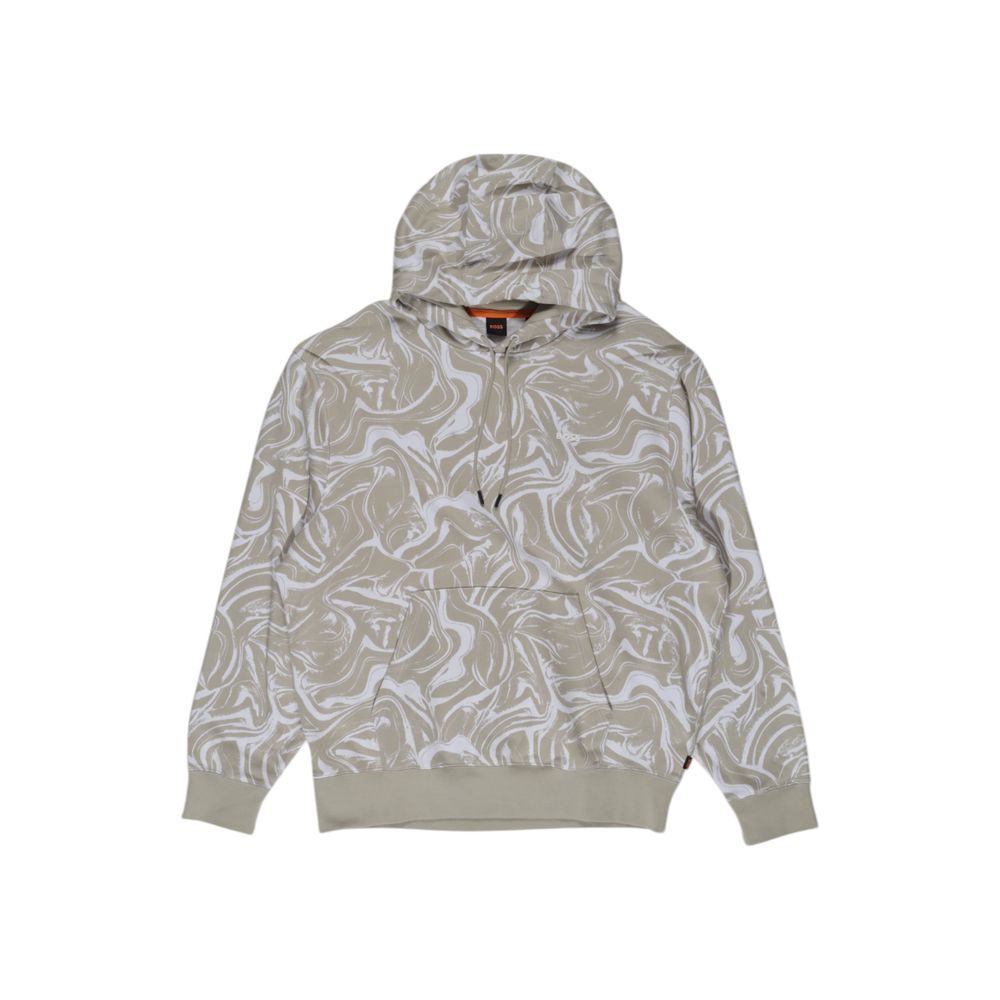 Beige Cotton HoodieThe Boss 10251829 50511233 men’s hoodie is an iconic piece that combines style and comfort. Made from 100% pure cotton, this hoodie offers a soft and breathable feel, suitable for every season. Its modern design features a marbled print