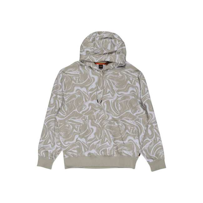 Beige Cotton HoodieThe Boss 10251829 50511233 men’s hoodie is an iconic piece that combines style and comfort. Made from 100% pure cotton, this hoodie offers a soft and breathable feel, suitable for every season. Its modern design features a marbled print