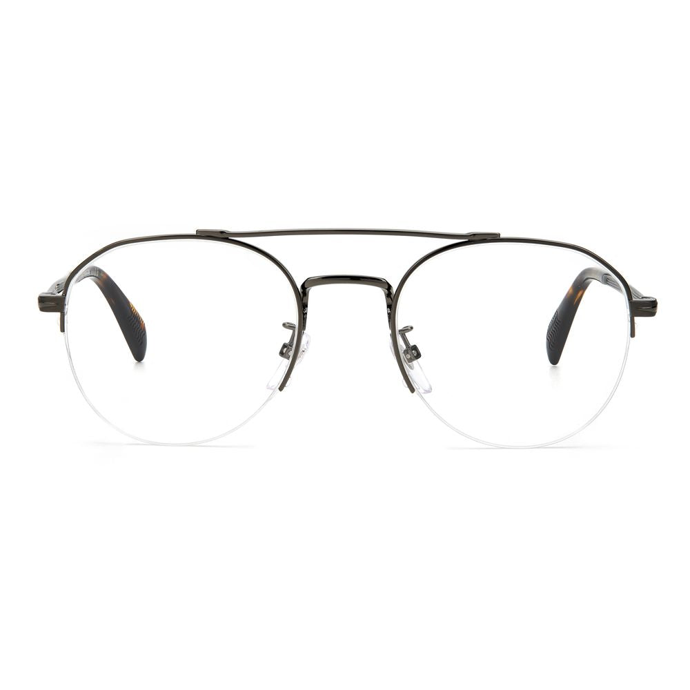 Dunkelruthenium-Metallbrillengestelle von David Beckham