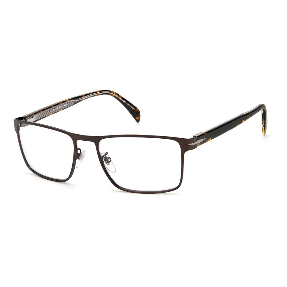 Brown Synthetic Metal Glasses Frames by David Beckham