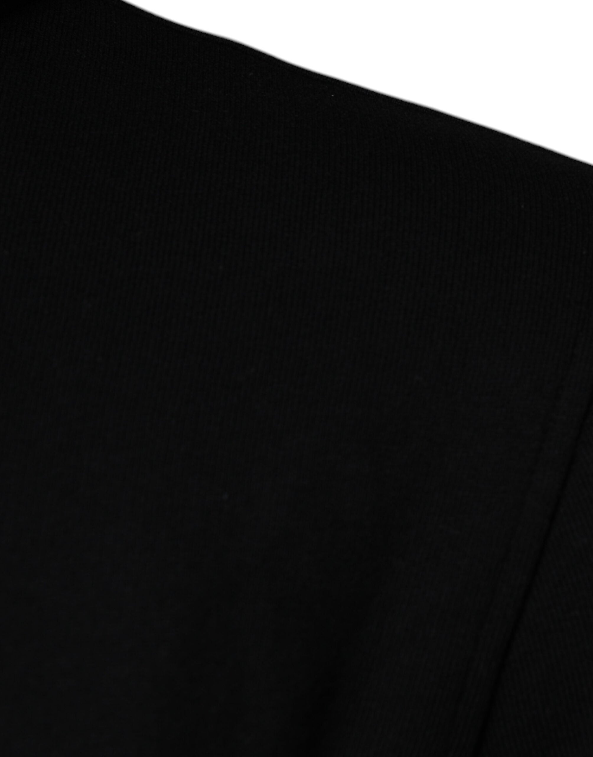Sweat à capuche en coton noir Medusa