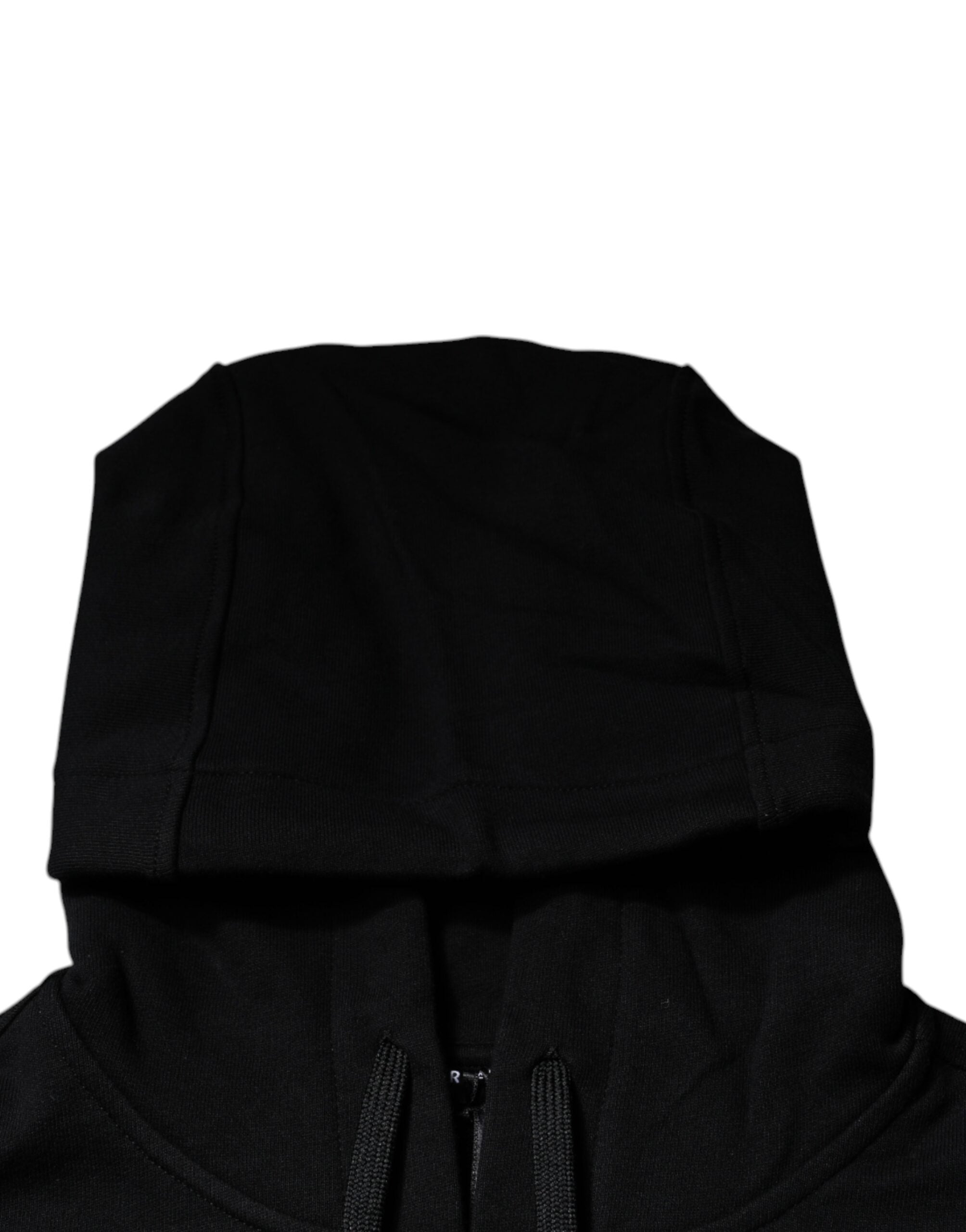 Sweat à capuche en coton noir Medusa