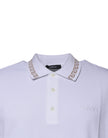 White Viscose Collared Men Polo Short Sleeves T-shirtVERSACE Absolutely stunning, 100% Authentic brand new with tags VERSACE polo t-shirt crafted from viscose blend features a short sleeves and collared neck. Model: Collared neck polo t-shirt Color: White