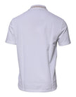 White Viscose Collared Men Polo Short Sleeves T-shirtVERSACE Absolutely stunning, 100% Authentic brand new with tags VERSACE polo t-shirt crafted from viscose blend features a short sleeves and collared neck. Model: Collared neck polo t-shirt Color: White