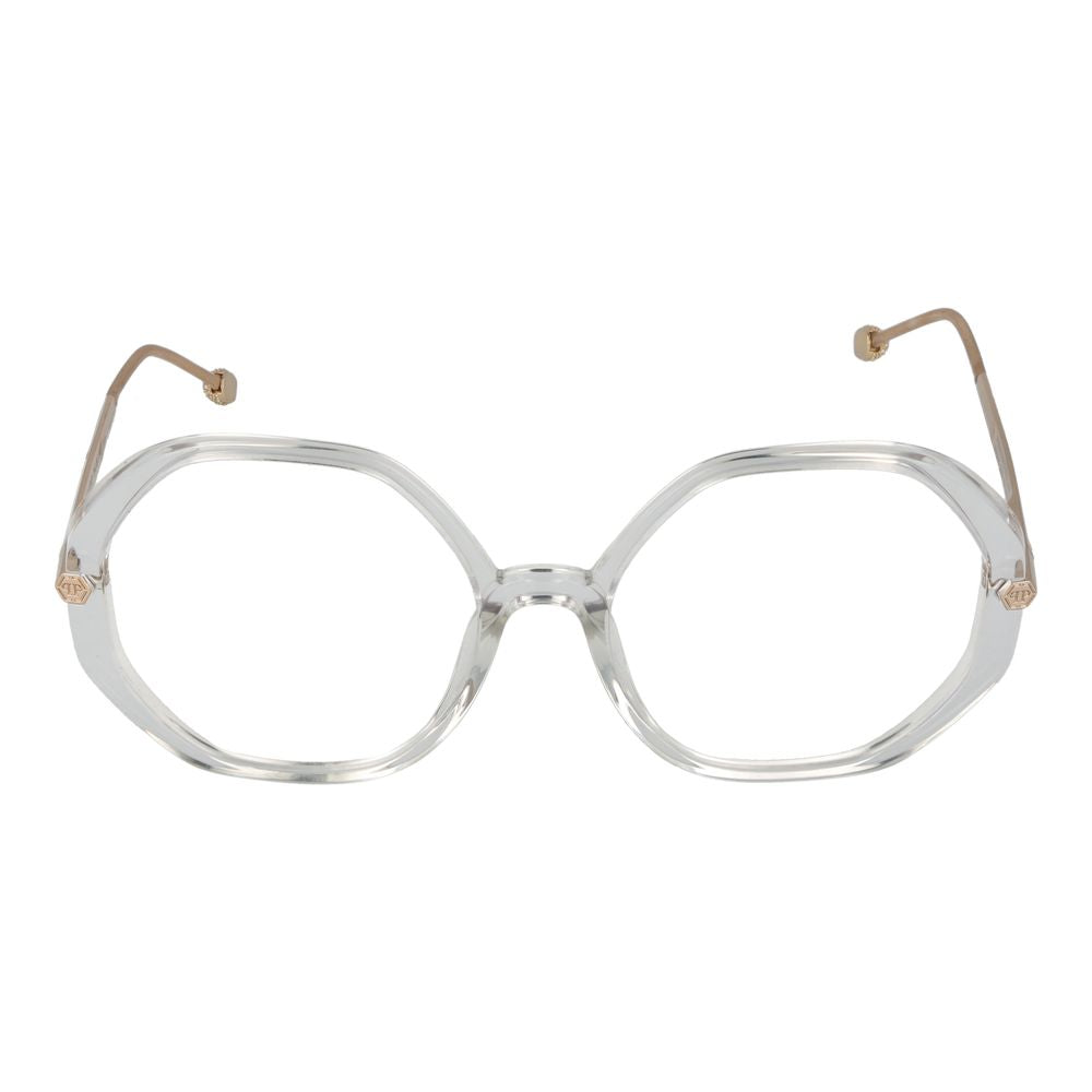Transparent Synthetic Round Glasses with Full-Rim Frames