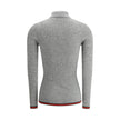 Gray Cashmere TopGucci’s Cashmere Polo Sweater is an elegant and sophisticated piece, crafted from soft cashmere for superior comfort. The long-sleeved style features a classic collar and tone-on-tone buttons on the front, adding an understated touch of s
