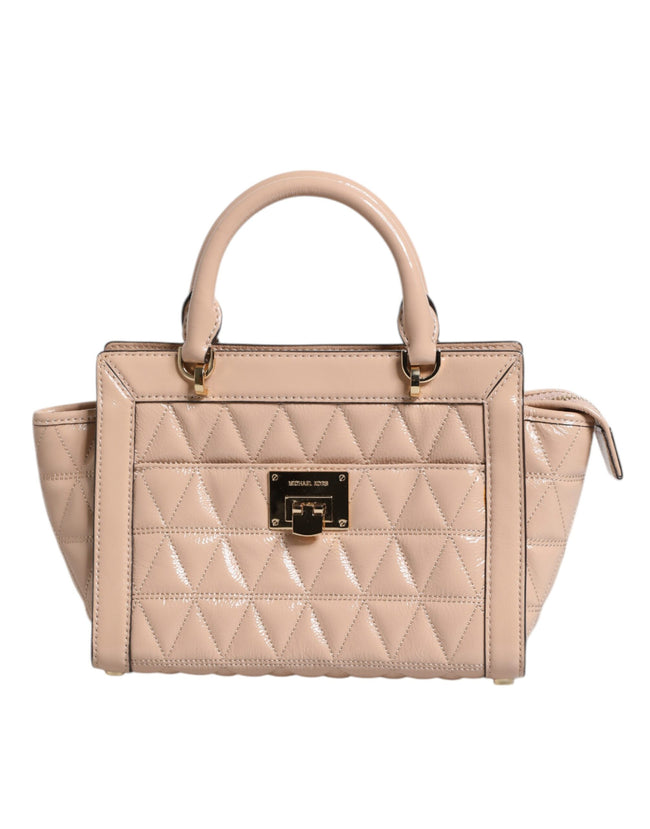 Peach Quilted Leather Logo Crossbody VIVIANNE Messenger BagMICHAEL KORS Absolutely stunning, 100% Authentic, brand new with tags MICHAEL KORS soft padded diamond quilted leather messenger bag with silver-tone embossed hardware. Model: VIVIANNE messenger b