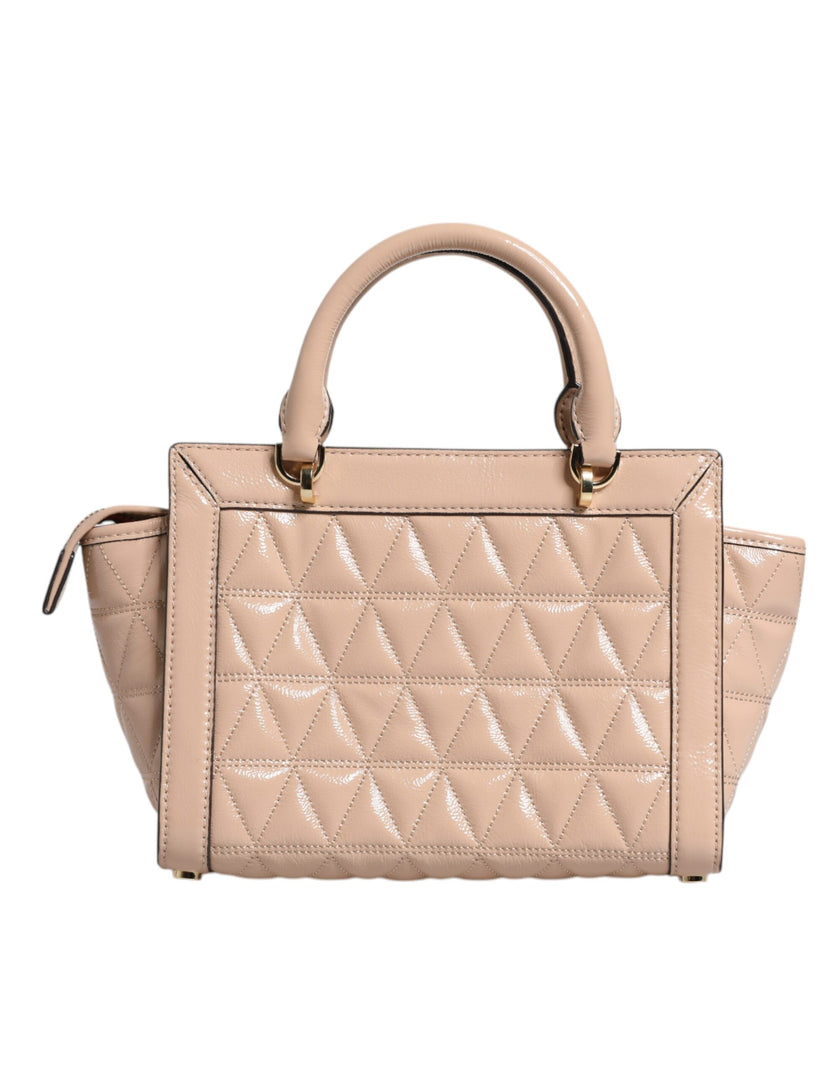 Peach Quilted Leather Logo Crossbody VIVIANNE Messenger BagMICHAEL KORS Absolutely stunning, 100% Authentic, brand new with tags MICHAEL KORS soft padded diamond quilted leather messenger bag with silver-tone embossed hardware. Model: VIVIANNE messenger b