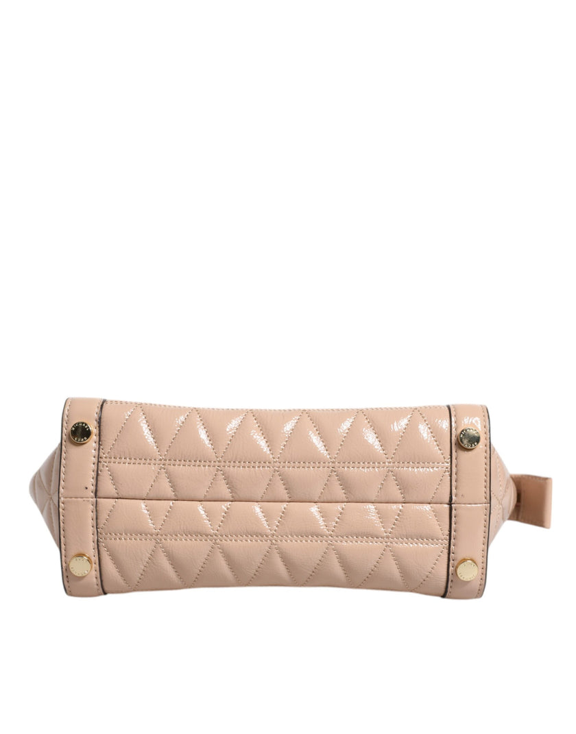 Peach Quilted Leather Logo Crossbody VIVIANNE Messenger BagMICHAEL KORS Absolutely stunning, 100% Authentic, brand new with tags MICHAEL KORS soft padded diamond quilted leather messenger bag with silver-tone embossed hardware. Model: VIVIANNE messenger b