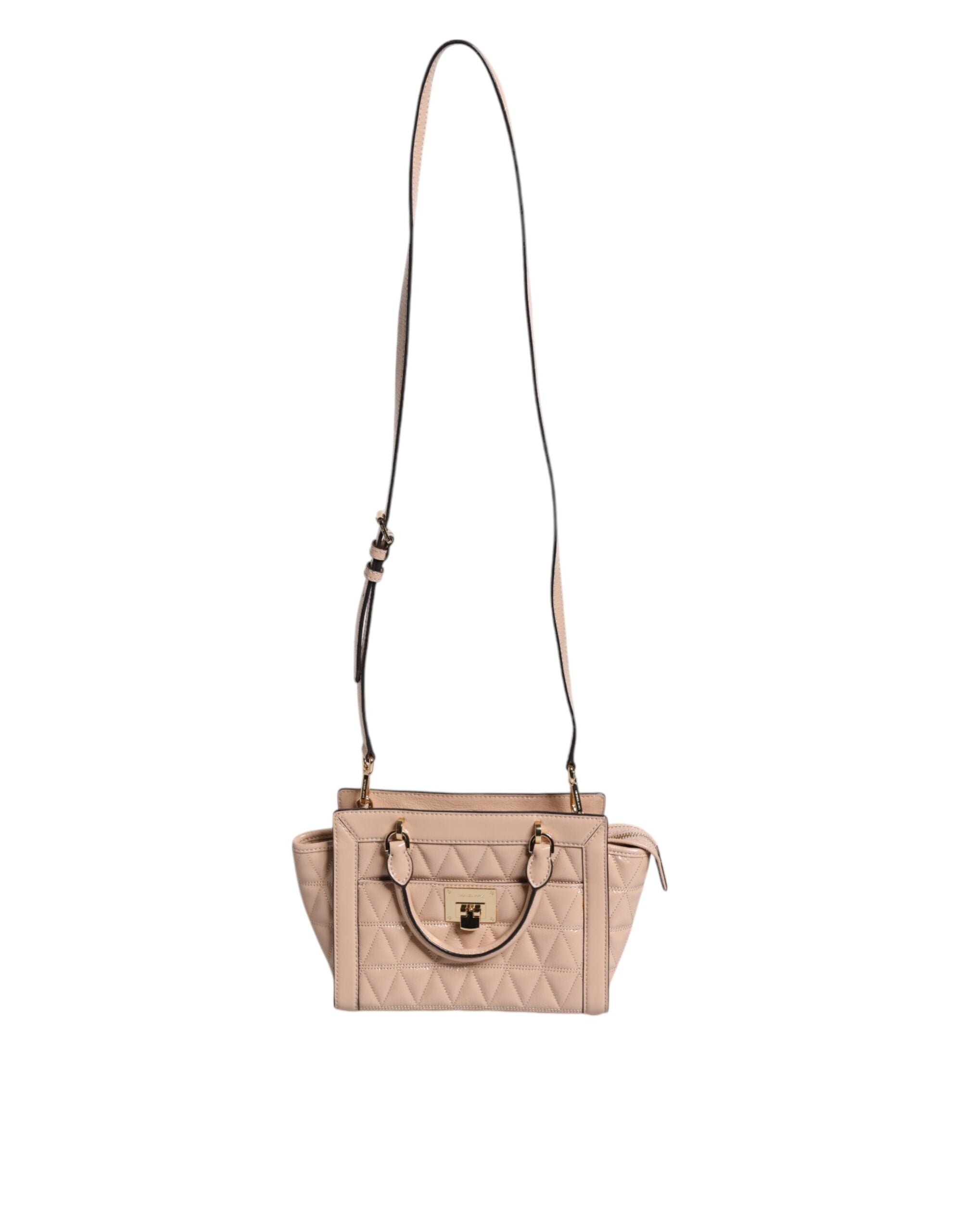 Peach Quilted Leather Logo Crossbody VIVIANNE Messenger BagMICHAEL KORS Absolutely stunning, 100% Authentic, brand new with tags MICHAEL KORS soft padded diamond quilted leather messenger bag with silver-tone embossed hardware. Model: VIVIANNE messenger b
