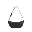 Black Calf Leather Bos Taurus Shoulder BagFerragamo’s Leather Hobo Shoulder Bag is an elegant and versatile accessory, featuring a half-moon design that enhances its soft, flowing silhouette. The adjustable shoulder strap allows you to easily adjust it to
