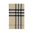Beige Wool ScarfBurberry’s wool Scarf is a classic accessory that combines warmth and style. Featuring frayed hems and the famous all-over repeated Archivio Check pattern, it represents the excellence of the brand’s iconic design. Perfect for those lookin
