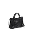 Black Lamb Ovis Aries Aries Shoulder BagBalenciaga’s Le City Medium Lambskin Handbag combines elegance and functionality. Made of soft lambskin leather, it features two hand-woven leather handles and an adjustable, removable shoulder strap for added versa