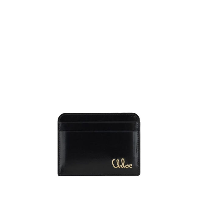 Black Calf Leather Bos Taurus WalletChloé’s leather logoed Card Holder is a stylish and practical accessory. It features card slots on the front and back, offering optimal functionality. The three-dimensional plaque with the brand’s iconic monogram applie