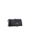 Black Calf Leather Bos Taurus Shoulder BagLeather Flap Shoulder Bag by Ferragamo, flat handle at adjustable top, t three-dimensional plaque with iconic logo applique on front, front closure by magnetic flap, single compartment. Season: AW25 Composition: G