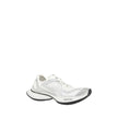 White Polyethylene Athletic SneakersBalenciaga’s Circuit Sneakers feature a textured platform sole that gives a modern look. The paneled design combines materials such as leather and technical fabrics, creating a visually interesting and dynamic structure