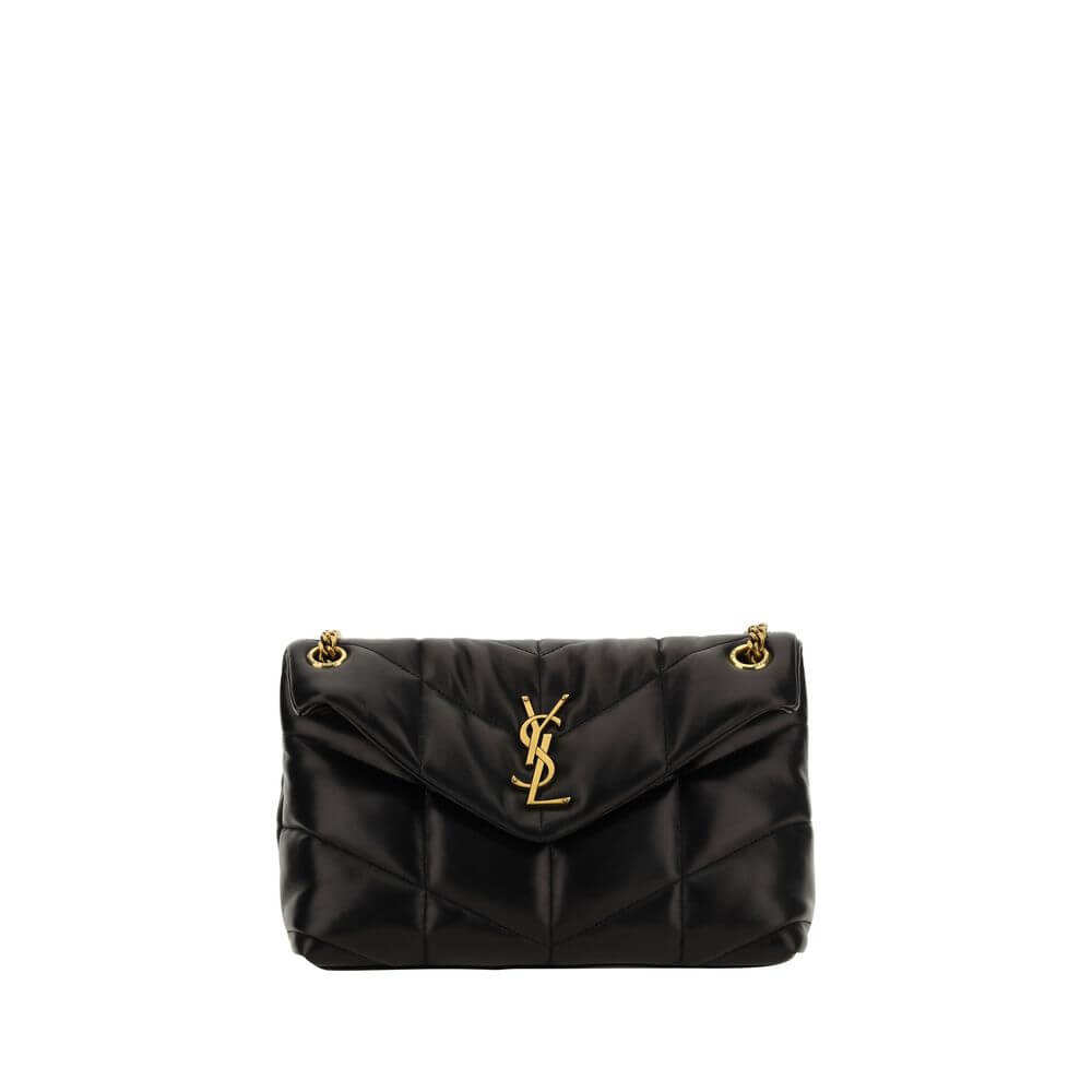 Black Lamb Ovis Aries Aries Shoulder BagThe LouLou lambskin Crossbody Bag by Saint Laurent combines iconic elegance with refined craftsmanship. Crafted from supple lambskin, it features a quilted and padded design that epitomizes the house’s sophisticated