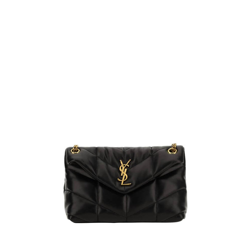 Black Lamb Ovis Aries Aries Shoulder BagThe LouLou lambskin Crossbody Bag by Saint Laurent combines iconic elegance with refined craftsmanship. Crafted from supple lambskin, it features a quilted and padded design that epitomizes the house’s sophisticated