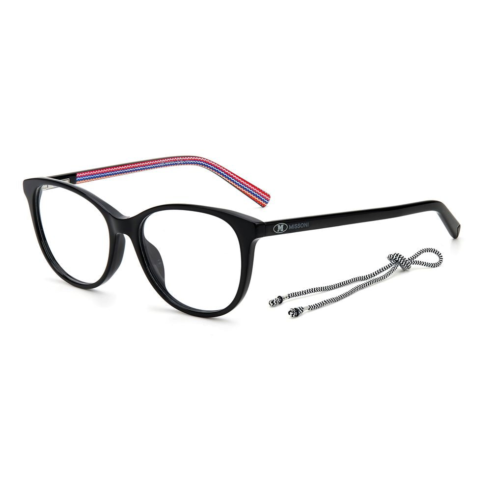 Black Acetate Glasses (Frames)GLASSES M MISSONI WOMEN MMI-0006-807 (Lens/Bridge/Temple) 52/16/140 mm.Material: ACETATE.Colour: Black.Measures (Lens/Bridge/Temple): 52/16/140mm..Black Acetate Glasses (Frames)${tagsM MissoniAulae Black Acetate Glasses (Fram