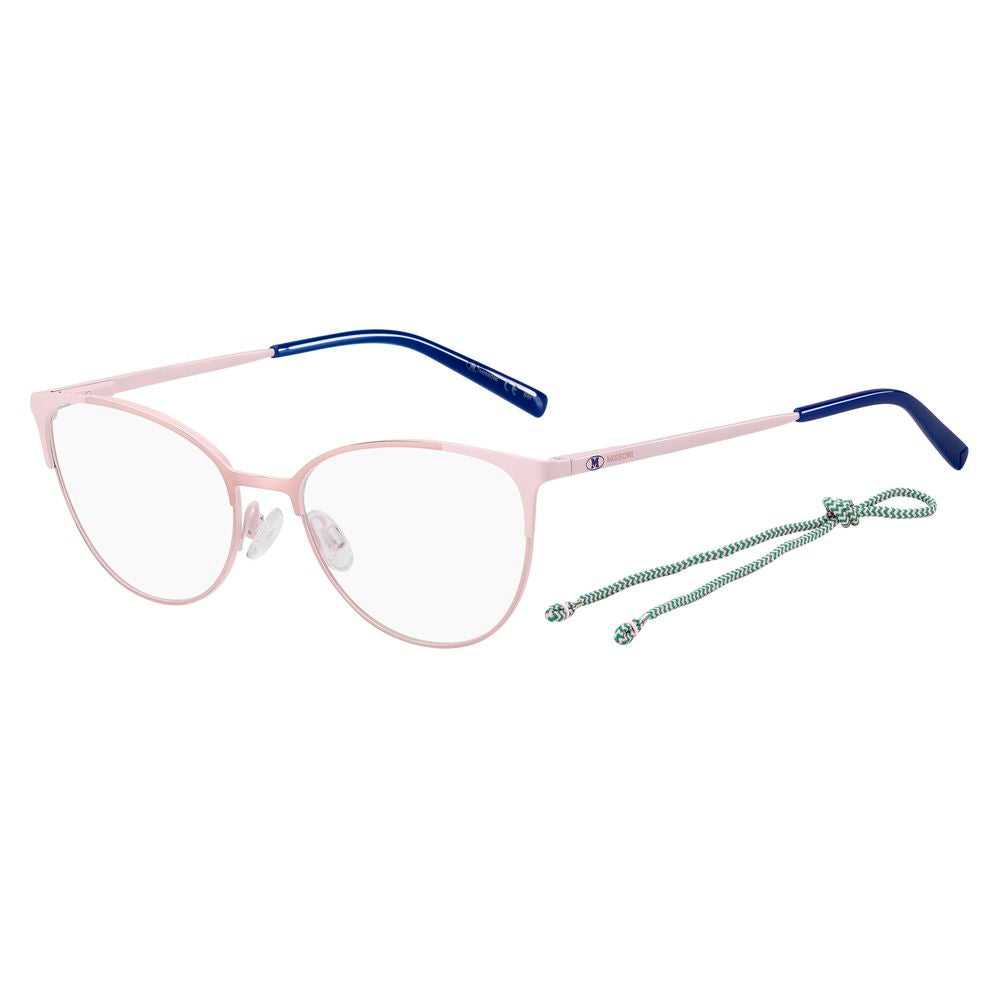 Multicolor Metal Glasses (Frames)GLASSES M MISSONI WOMEN MMI-0039-35J (Lens/Bridge/Temple) 52/17/140 mm.Material: METAL.Colour: Pink.Measures (Lens/Bridge/Temple): 52/17/140mm..Multicolor Metal Glasses (Frames)${tagsM MissoniAulae Multicolor Metal Glasses