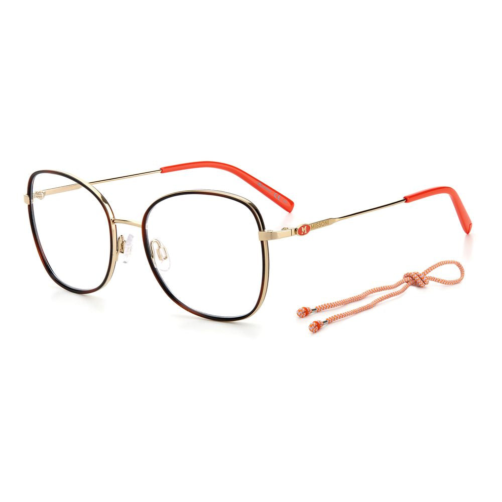 Brillengestelle aus Goldmetall von Missoni