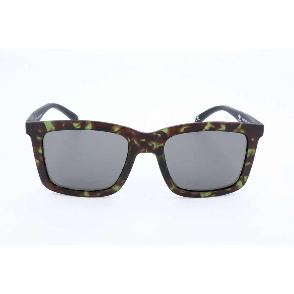 Havana Green Synthetic Sunglasses with Red Mirror Top Line