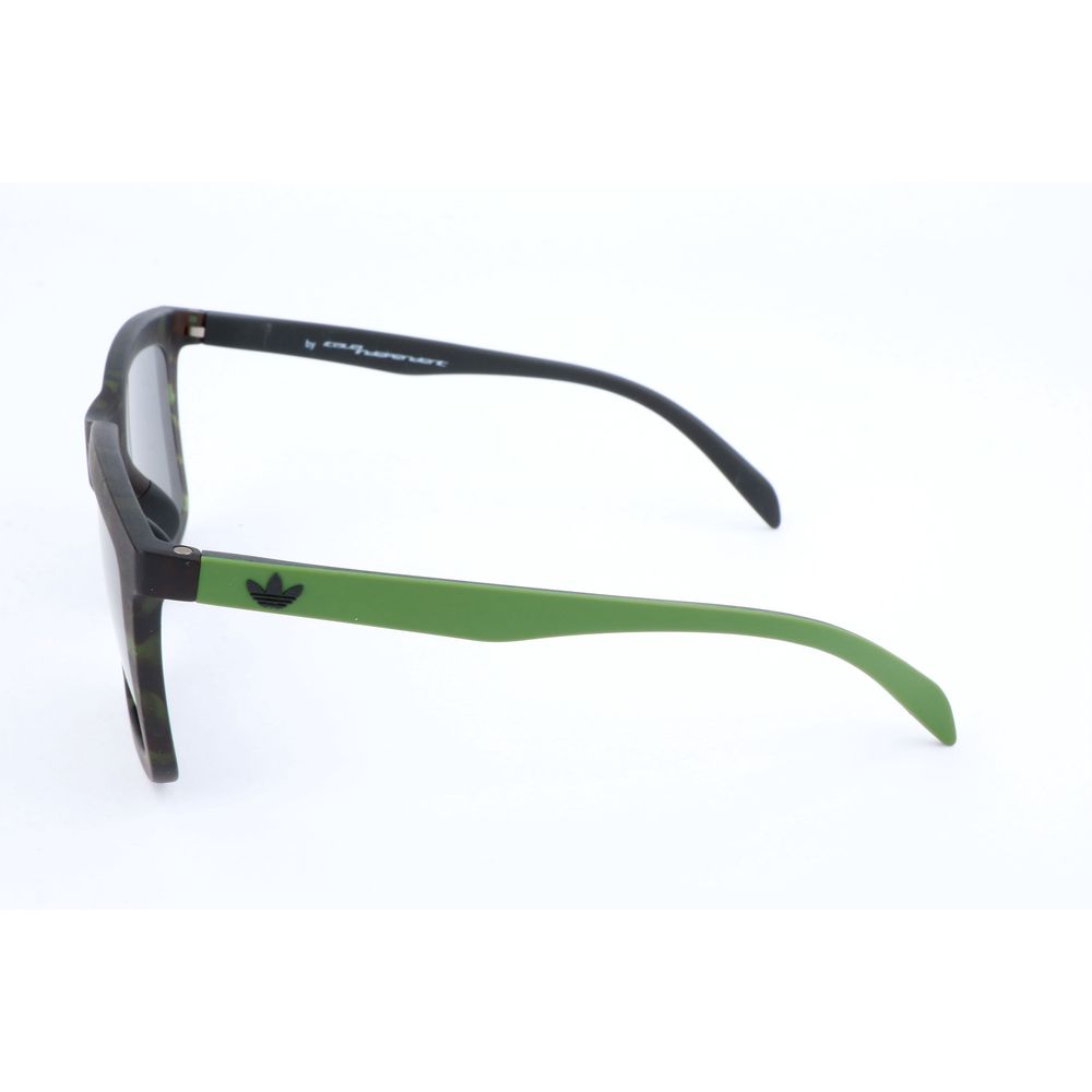 Havana Green Synthetic Sunglasses with Red Mirror Top Line