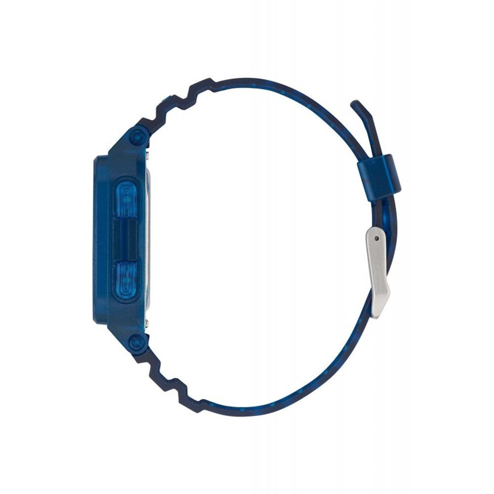 Blue Synthetic Digital Watch with Alarm and Shock Resistance