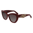 Bordeaux Acetate SunglassesSUNGLASSES SALVATORE FERRAGAMO WOMEN SF1022S-603 (Lens/Bridge/Temple) 53/18/145 mm.Material: ACETATE.Colour: BORDEAUX.Measures (Lens/Bridge/Temple): 53/18/145mm.Gradient brown.UV filter 2Bordeaux Acetate Sunglasses${tagsSalvator