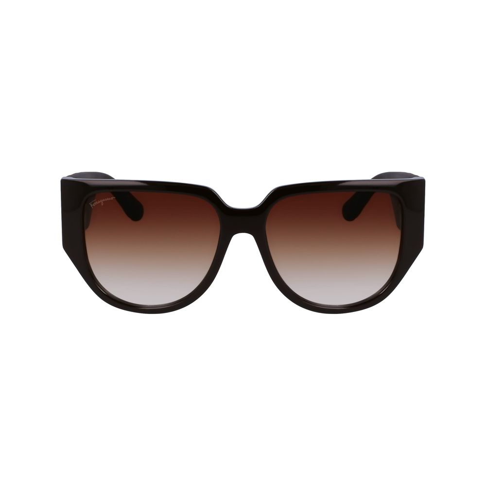 Braune Kunststoffsunglasses von Ferragamo