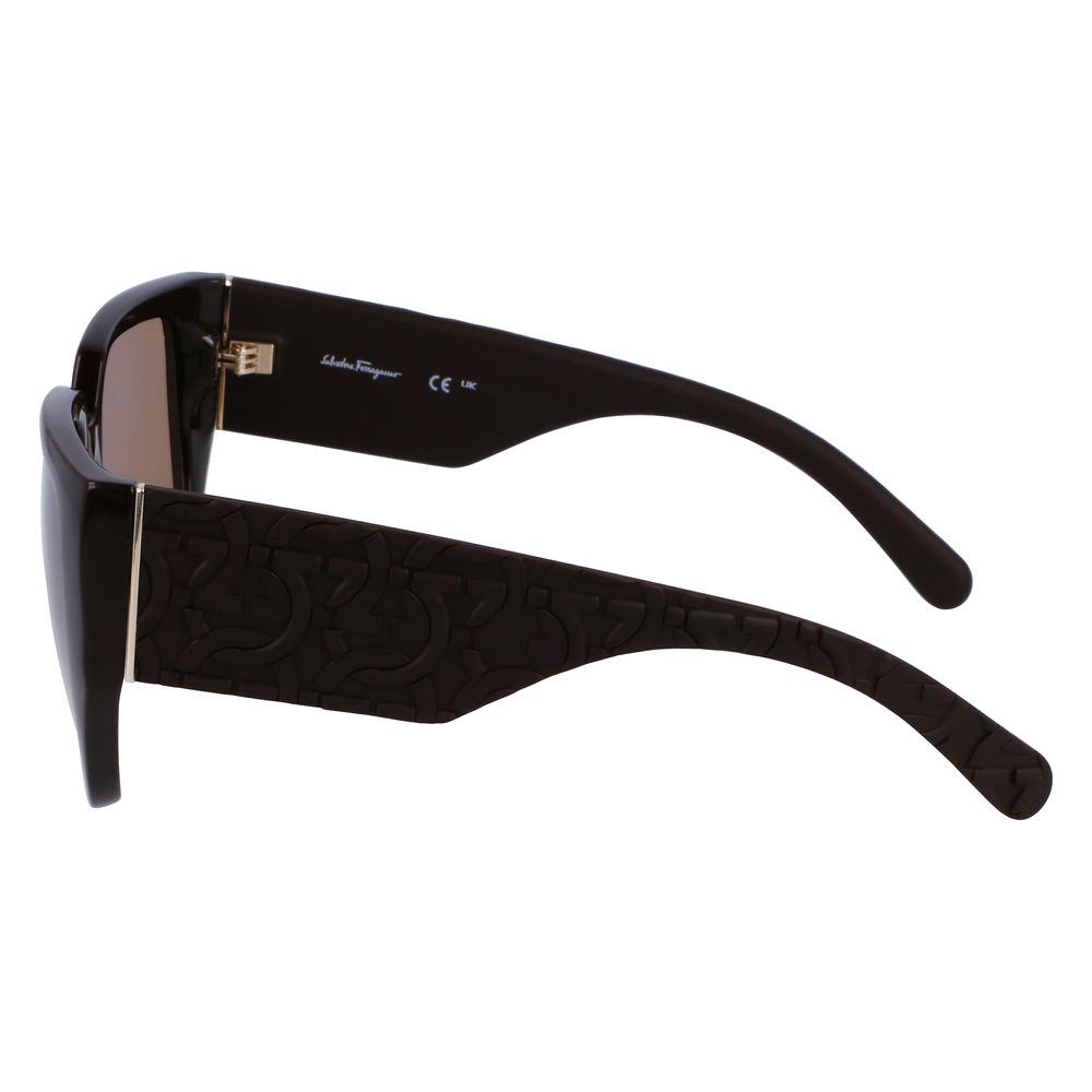 Brown Synthetic Sunglasses by Ferragamo