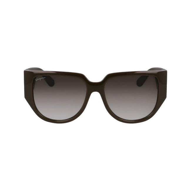 Green Bio Injected SunglassesSUNGLASSES FERRAGAMO WOMEN SF1088SE-324 (Lens/Bridge/Temple) 57/16/140 mm.Material: BIO INJECTED.Colour: GREEN.Measures (Lens/Bridge/Temple): 57/16/140mm.BROWN.CATEGORY-2Green Bio Injected Sunglasses${tagsFerragamoAulae Green