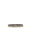 Archivio Check reversible BeltThe Burberry Reversible Belt features a double-sided design, offering two styling options: one side is plain and the other features the brand’s iconic Archive Check. The gold-plated buckle, featuring the brand’s logo, adds a