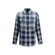 Blue Cotton Pattern ShirtDsquared2’s cotton check Shirt is a garment with a casual and distinctive style, perfect for a contemporary look. The classic collar and front button closure lend a traditional touch, while the two front patch pockets with flap an