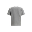 Grey Cotton Oversized T-shirtSaint Laurent’s oversized T-shirt is a casual yet sophisticated piece with a ribbed crew neck for comfort. The brand’s iconic logo, stitched on the front, adds a touch of understated elegance. The mélange pattern gives a sligh