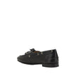 Black Calf Leather Bos Taurus Slip-On LoafersPathy leather Loafers by Bally feature an almond toe and a boat-inspired design, with a leather ribbon that ties at the front, adding an elegant and refined touch. The leather block heel offers stability and co