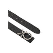 Bicolor Leather BeltThe Calvin Klein CK 3.0 MONO reversible belt is an elegant and versatile accessory, made from 100% high-quality leather. This model features a refined and modern design, highlighted by the distinctive CK logo buckle, adding a touch of