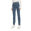 Blue Cotton Mom JeanDiscover the mom fit jeans by Calvin Klein, an essential piece for every women’s wardrobe. Made with a composition of 99% cotton and 1% elastane, these jeans provide exceptional comfort and a fit that perfectly adapts to your silhouett