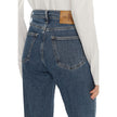Blue Cotton Mom JeanDiscover the mom fit jeans by Calvin Klein, an essential piece for every women’s wardrobe. Made with a composition of 99% cotton and 1% elastane, these jeans provide exceptional comfort and a fit that perfectly adapts to your silhouett