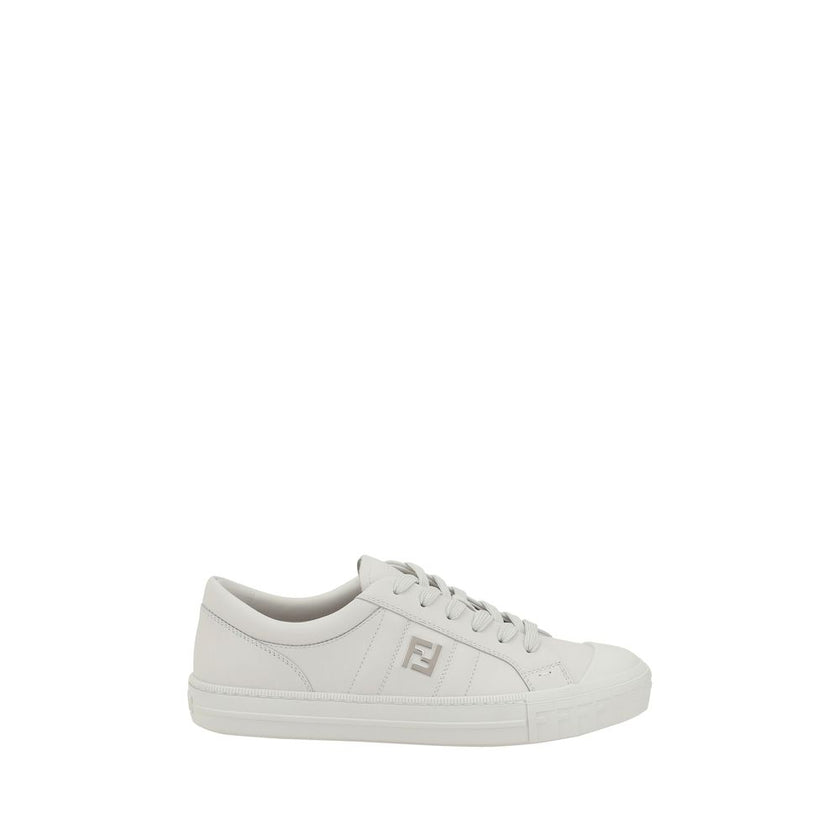 White Calf Leather Bos Taurus Athletic SneakersThe Fendi Domino leather Sneakers are a contemporary interpretation of the classic sports model, designed for those seeking a balance between comfort and luxury. The upper closure with laces allows for an adj
