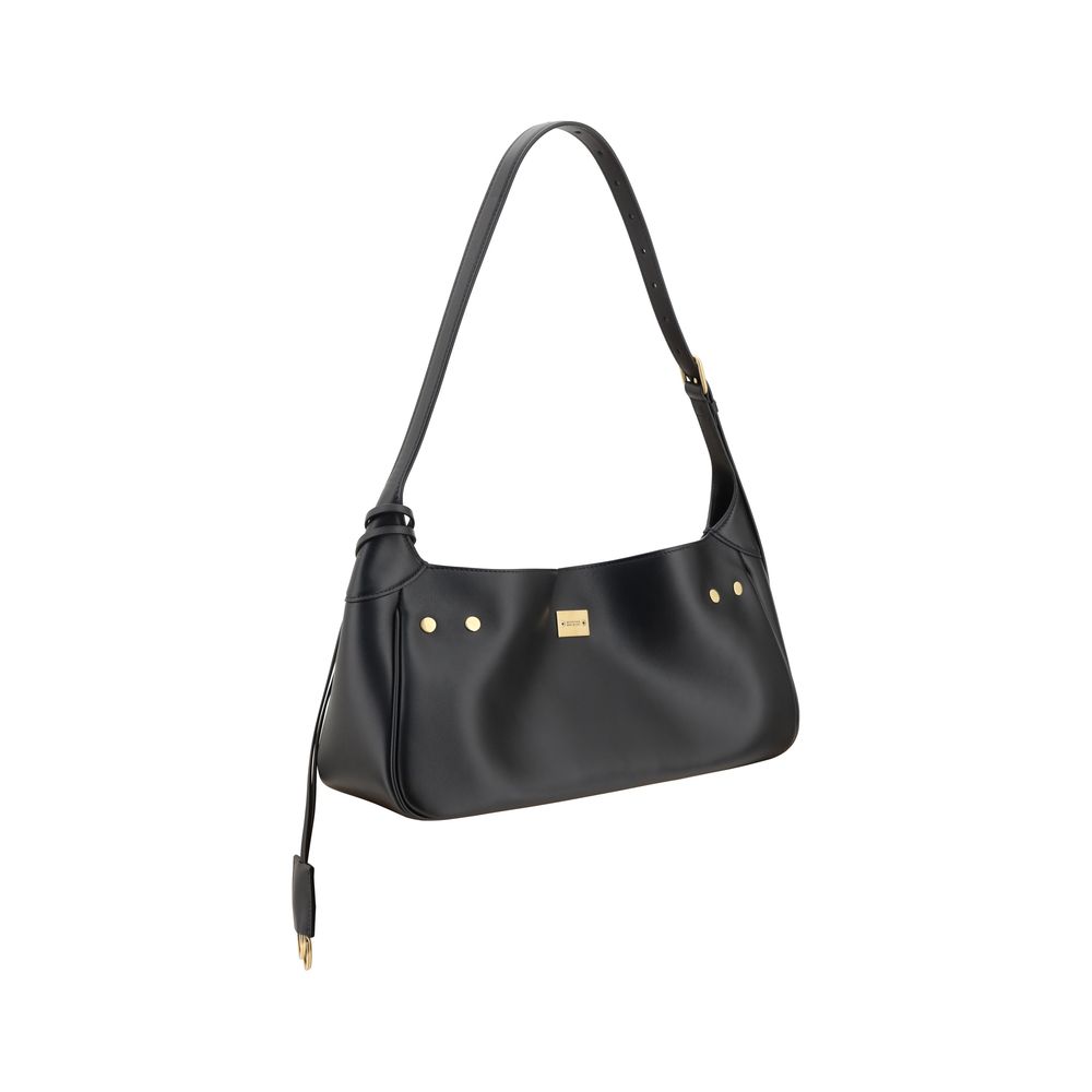 Black Calf Leather Bos Taurus Shoulder BagThe Bel Air Shoulder Bag by Balenciaga is a perfect mix of contemporary elegance and functionality. Crafted from smooth leather, it offers a refined and versatile design. The adjustable handle allows it to be easi