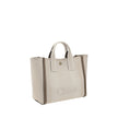 Beige Cotton HandbagChloé’s Carry Handbag is a refined and versatile accessory made of cotton with contrasting leather details that accentuate its elegance. The snap top closure provides practicality, while the double flat handles and leather extension on