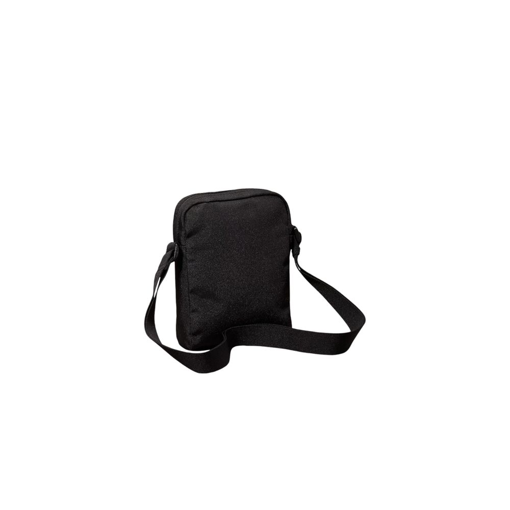 Black Recycled Polyester Messenger BagThe Calvin Klein SPORT ESSENTIALS REPORTER18 M K50K512011 men’s crossbody bag is the perfect accessory for those seeking practicality and style. Made from 100% recycled polyester, this bag is not only sustainable but