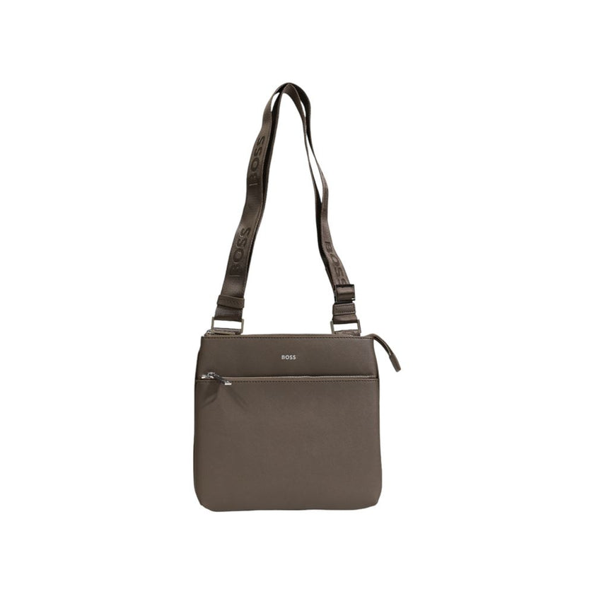 Green Leather Messenger BagThe Boss Zair_S z env large men’s crossbody bag, model 10247449 01 50483567, is an accessory that combines style and functionality for the modern man. Crafted from 100% high-quality leather, it offers durability and a sophistica