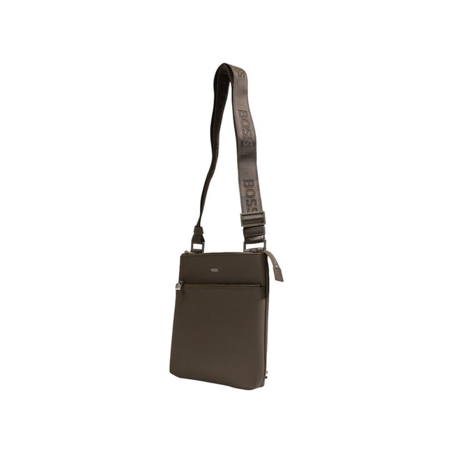 Green Leather Messenger BagThe Boss Zair_S z env large men’s crossbody bag, model 10247449 01 50483567, is an accessory that combines style and functionality for the modern man. Crafted from 100% high-quality leather, it offers durability and a sophistica