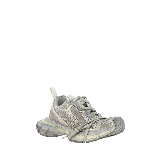Multicolor Polyester Athletic Sneakers3XL Sneakers by Balenciaga, front closure via multiple laces, paneled mesh and mesh panels, textured chunky rubber sole, logo on sole and insole, double tongue closure, logo insole, reflective details, oversize design