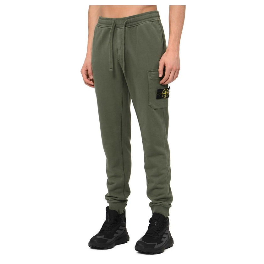 Beige Cotton Men PantsElevate your off-duty repertoire with these impeccably tailored tracksuit trousers from the iconic Stone Island. Crafted from 100% sumptuous cotton to provide both comfort and durability, this pair exudes laid-back luxury. The versat