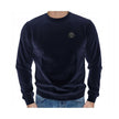 Blue Cotton SweatshirtBlue crewneck sweater for men Made from cotton blend Plastic logo plaque on the chest Logo print on the back Material: 52% Cotton 48% Polyester Size on Tag: LBlue Cotton Sweatshirt${tagsPlein SportAulae Blue Cotton Sweater Plein Spor