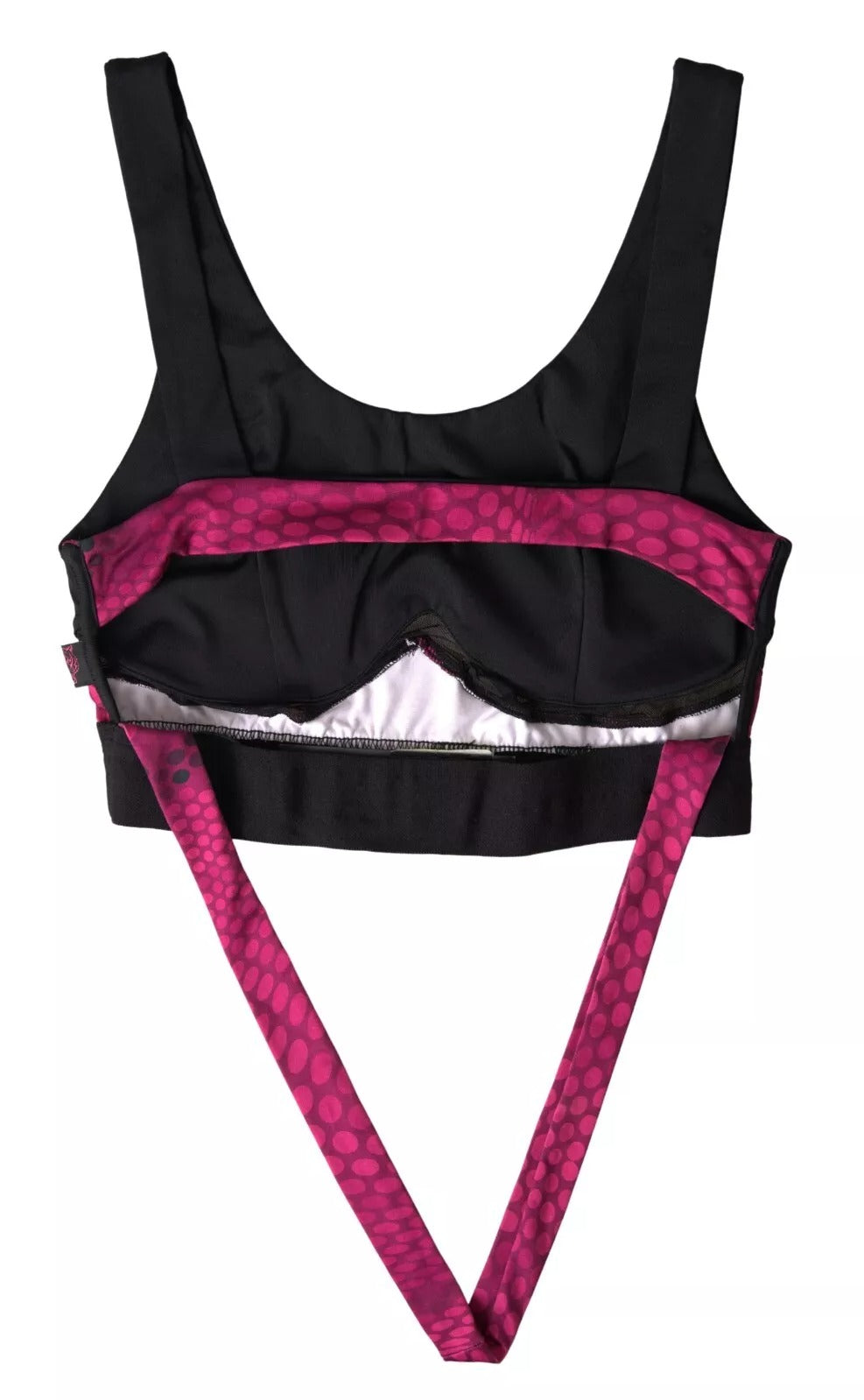 Black Fuchsia Logo Athlete Hannah Bra UnderwearPLEIN SPORT Gorgeous brand new with tags, 100% Authentic PLEIN SPORT womens sports bra underwear. Color: Black, Fuchsia Model: Sports bra Hook closure Logo details Made in ItalyBlack Fuchsia Logo Athlete Hann