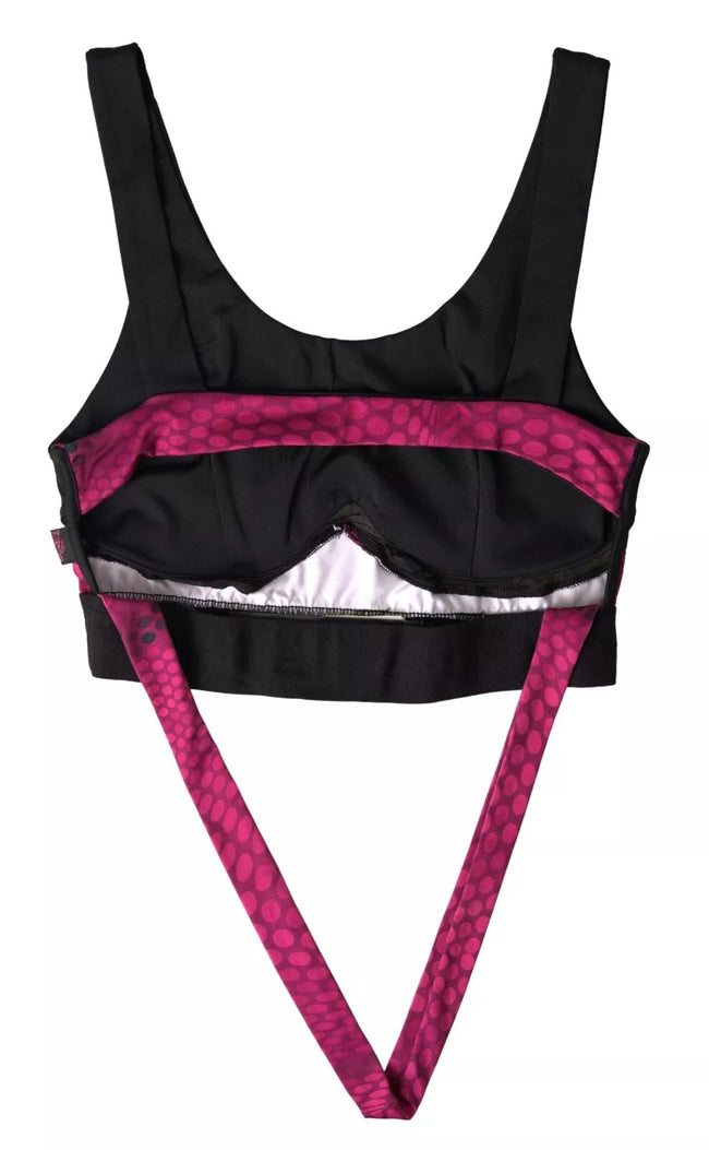 Black Fuchsia Logo Athlete Hannah Bra UnderwearPLEIN SPORT Gorgeous brand new with tags, 100% Authentic PLEIN SPORT womens sports bra underwear. Color: Black, Fuchsia Model: Sports bra Hook closure Logo details Made in ItalyBlack Fuchsia Logo Athlete Hann